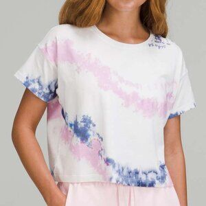 Lululemon Cates Tee Diverge Dye Pink Multi